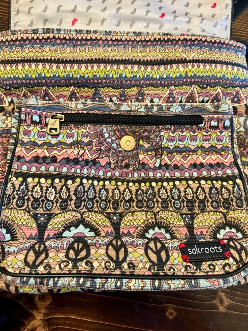 Sakroots‎ Multicolor Boho Canvas Convertible Backpack/Crossbody
